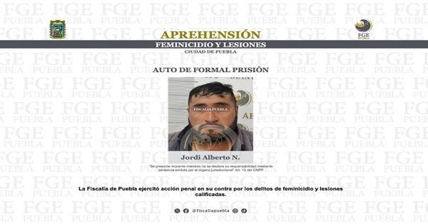 Detienen a Jordi Alberto N. lesiona, atropellar y matar a su ex pareja en Puebla
