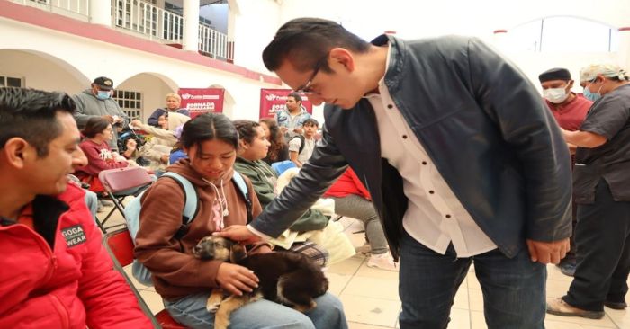 Realizan con éxito Jornada de Bienestar Animal en San Francisco Totimehuacan