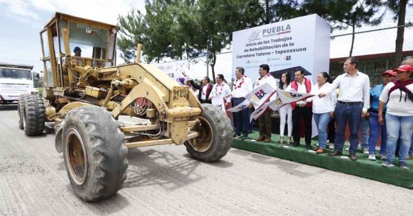 Inicia rehabilitación de carretera Tateno-Tepexoxuca