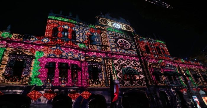 Disfruta del Videomapping “Puebla: Ciudad de Guardianes” en el Palacio Municipal