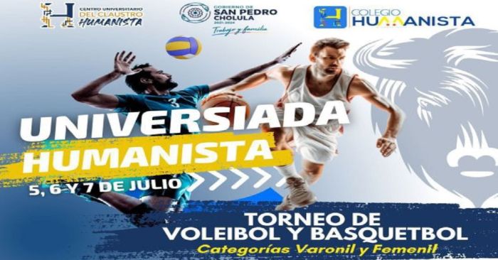 Presentan la Universiada Humanista de Voleibol y B&aacute;squetbol en Puebla