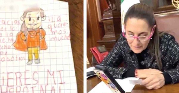 Concede Sheinbaum llamada a Mateo, niño de Puebla