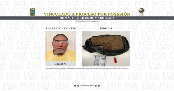 Inicia investigación contra Daniel N. por delitos contra la salud