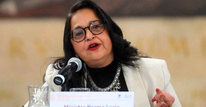 Exhiben mensajes de Norma Piña con magistrado del TEPJF