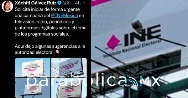 Va INE contra Xóchitl Gálvez por mal uso de imagen institucional