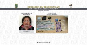 Detienen a Karina N. con más de 90 dosis de droga