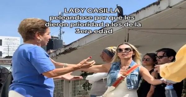 Conoce a "Lady casilla"; se queja por fila en las urnas para personas de la tercera edad