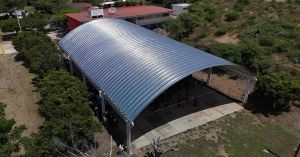 Inaugura Sergio Salomón techado en la secundaria general “Ricardo Flores Magón”