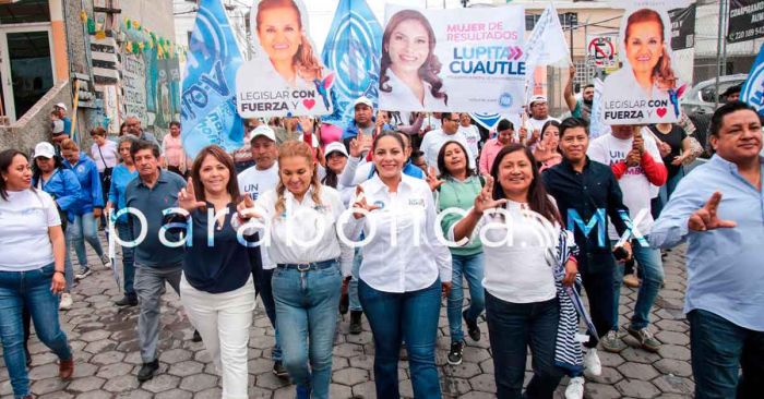 Se mantiene Lupita Cuautle a la cabeza por San Andr&eacute;s