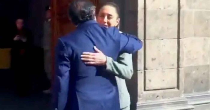Se re&uacute;ne Sheinbaum con Petro en Palacio Nacional