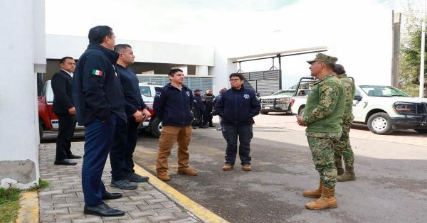 Supervisan SSP y SEMAR labores operativas en San Martín Texmelucan