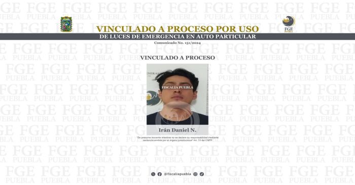Vinculan a proceso Irán Daniel N. por usurpación de funciones