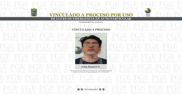 Vinculan a proceso Irán Daniel N. por usurpación de funciones