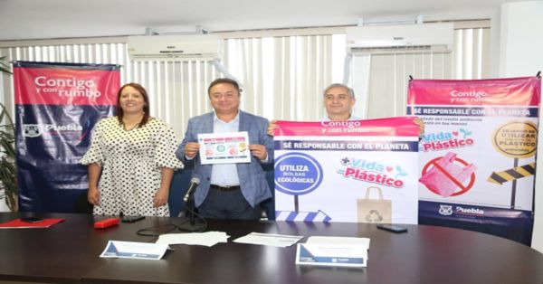 Presentan campaña para reducir el uso de plásticos en la capital poblana