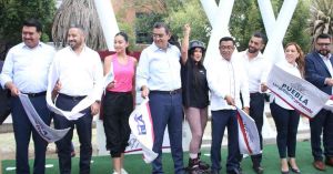 Entrega Sergio Salomón la rehabilitación del Boulevar Hermanos Serdán