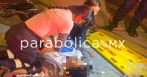 Arrolla unidad de RUTA a motociclista en la 11 Norte