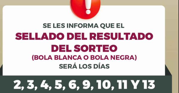 Inicia última semana para Sorteo del SMN