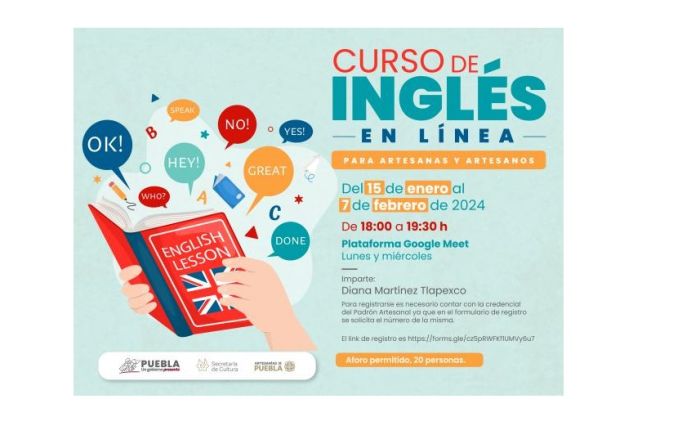 Brindará gobierno estatal cursos gratuitos de inglés para artesanas y artesanos