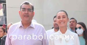 Halaga Sheinbaum a Sergio Salomón y augura éxito a Armenta