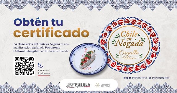 Emite gobierno de Puebla certificación “Chile en Nogada, Orgullo Poblano”