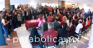 Logra Morena estatal reunir a todos los aspirantes a la presidencia municipal de Puebla