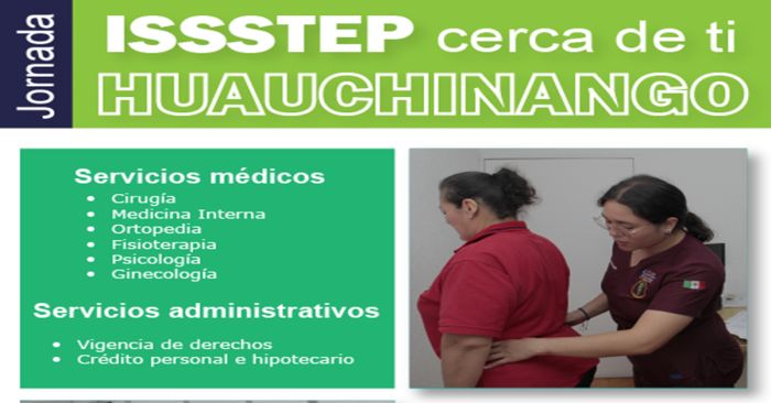 Realizará ISSSTEP jornada de atención integral en Huauchinango