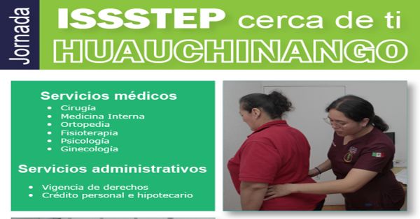 Realizará ISSSTEP jornada de atención integral en Huauchinango