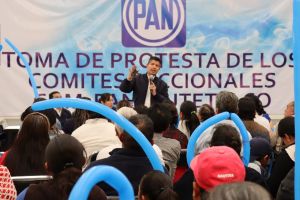 Se reúne Eduardo Rivera con panistas de Xiutetelxo