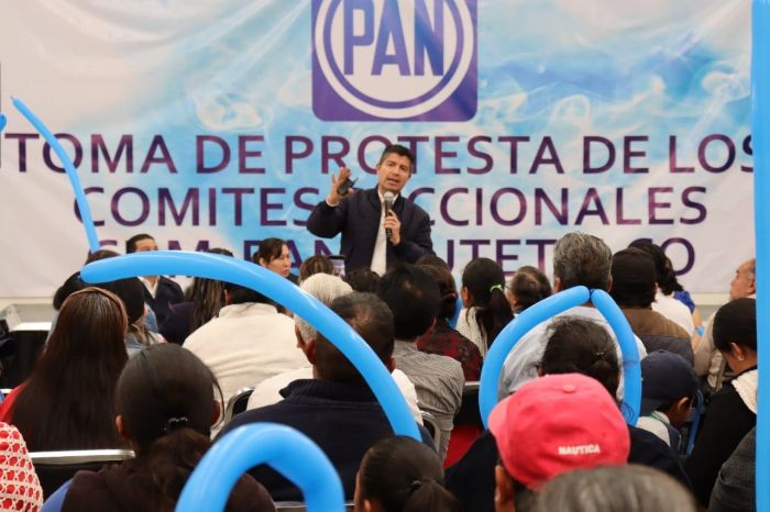 Se reúne Eduardo Rivera con panistas de Xiutetelxo