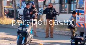 Deja motociclista lesionada accidente en la 11 Sur