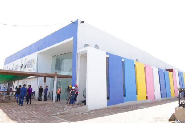 Recorren obras del nuevo DIF en San Andrés Cholula