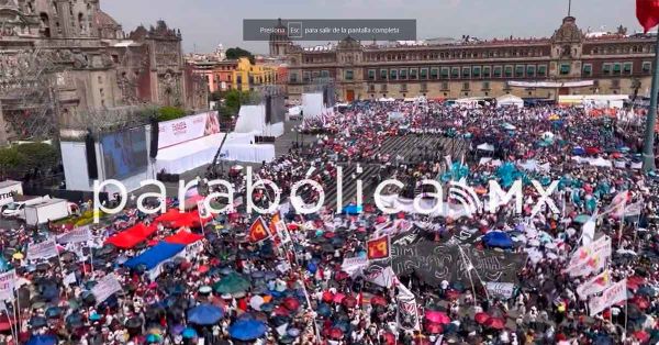 Inicia Claudia Sheinbaum campaña en el Zócalo