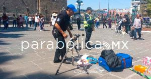 Disfrutaron el Eclipse en el zócalo de Puebla y recargan energías