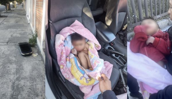 Hallan a beb&eacute; golpeado en una maleta en la capital poblana