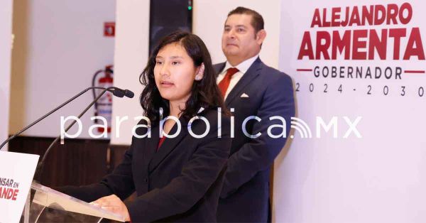 "Aqu&iacute; cabemos todas y todos", afirma Lucero Salas joven ind&iacute;gena de Canoa con Armenta
