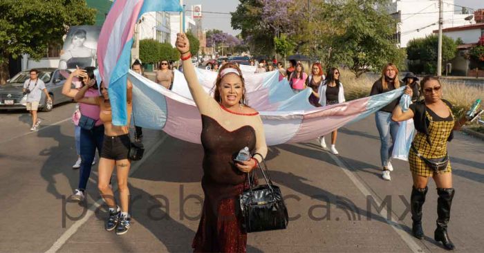 Marcha comunidad trans para exigir m&aacute;s visibilidad