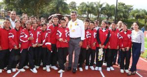 Entrega Sergio Salomón unidades deportivas en tres municipios