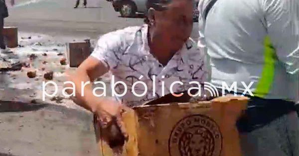 Reportan rapi&ntilde;a de cami&oacute;n cervecero en Caleras