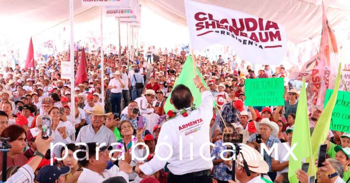 Cierra Armenta campa&ntilde;a en Chiautla de Tapia