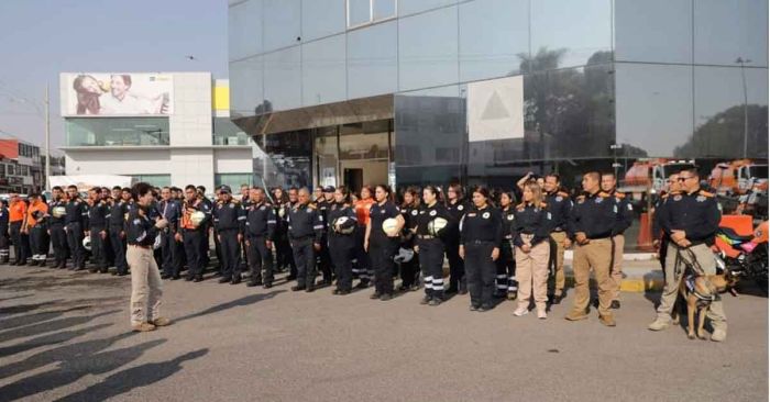 Realiza Protecci&oacute;n Civil pase de lista previo al desfile del 5 de mayo