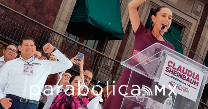 Acompaña Armenta el cierre de campaña de Sheinbaum