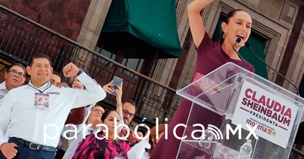 Acompaña Armenta el cierre de campaña de Sheinbaum