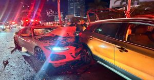 Chocó su BMW contra patrulla del Ejército en la Vía Atlixcáyotl