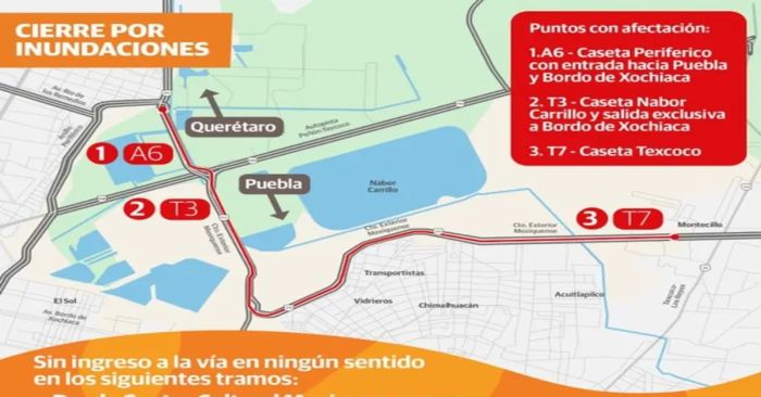 Anuncian cierre del Circuito Exterior Mexiquense