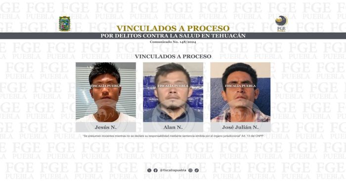 Hay tres detenidos en Tehuacán por delitos contra la salud