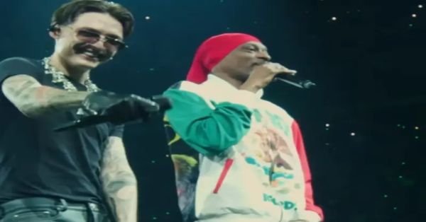 Estuvo Peso Pluma con Snoop Dogg a concierto en California