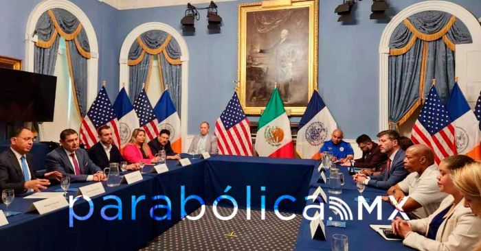 Sostiene Armenta reunión con Eric Adams, Alcalde de Nueva York