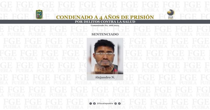 Detienen a Alejandro N. por delitos contra la salud