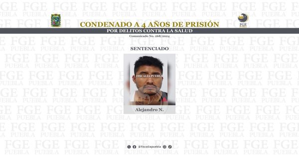 Detienen a Alejandro N. por delitos contra la salud