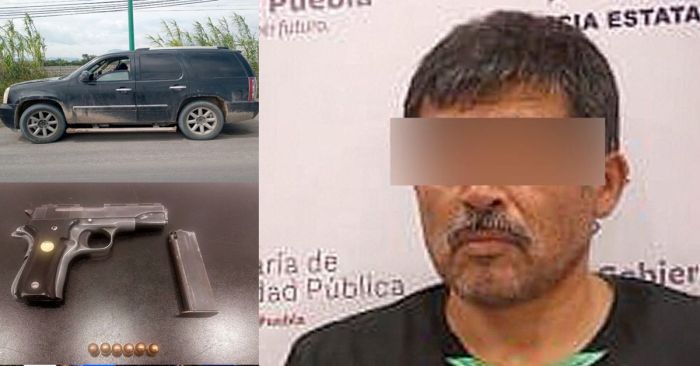 Detienen a un hombre con arma de fuego sin licencia en Tehuacán